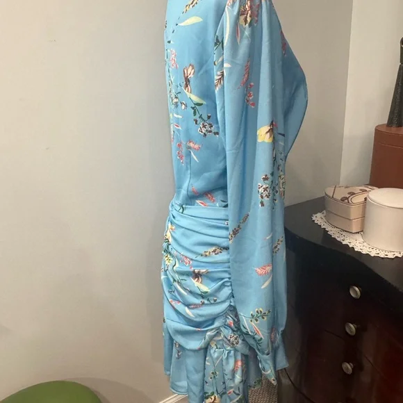 RACHEL Rachel Roy Floral Blue Dress - Picture 4 of 11